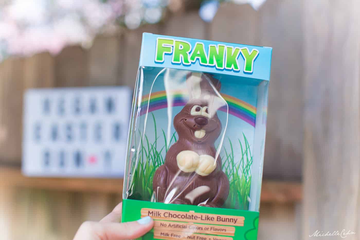 Milk Chocolate Vegan Chocolate Easter Bunny in a Box from No Whey Foods | World of Vegan Easter Guide