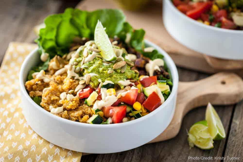 Vegan Mexican Bowl from Keepin it Kind vegan cinco de mayo