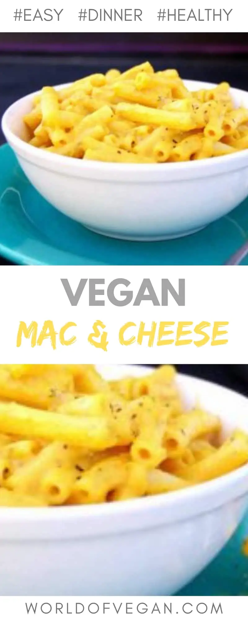 Easy Vegan Mac & Cheese Recipe | World of Vegan | #macandcheese #vegan #dinner #recipe #worldofvegan