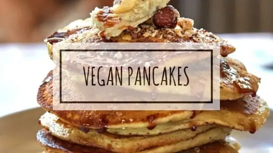 vegan pancakes from Street Vegan cookbook