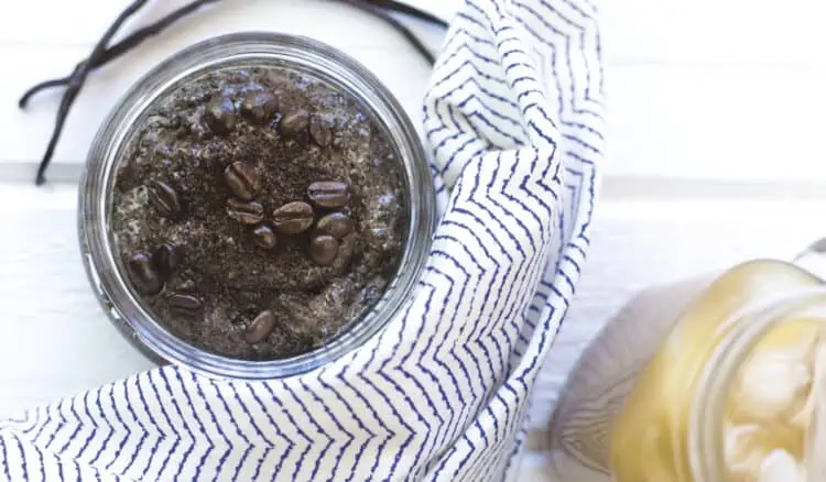 DIY Vanilla Latte Coffee Body Scrub Recipe