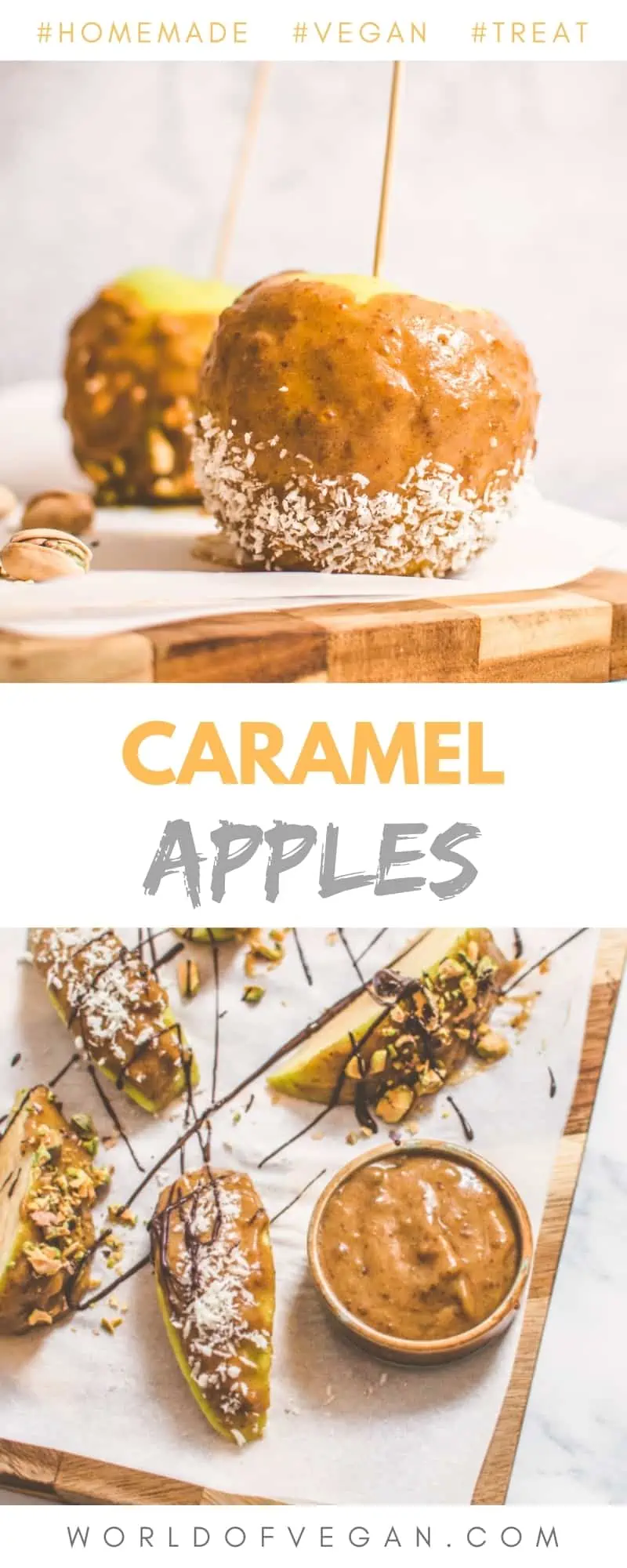 Homemade Caramel Apples Pinterest Long Graphic