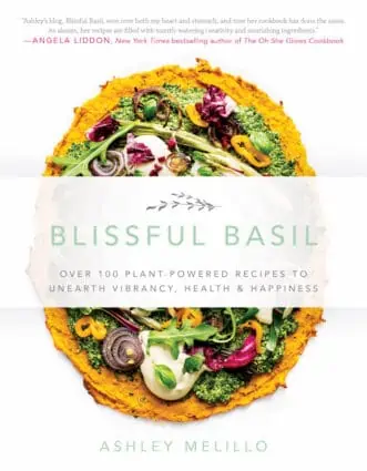 Book cover for Blissful Basil cookbook.
