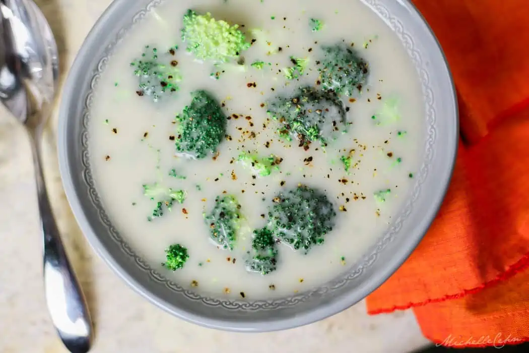 vegan cream of broccoli soup