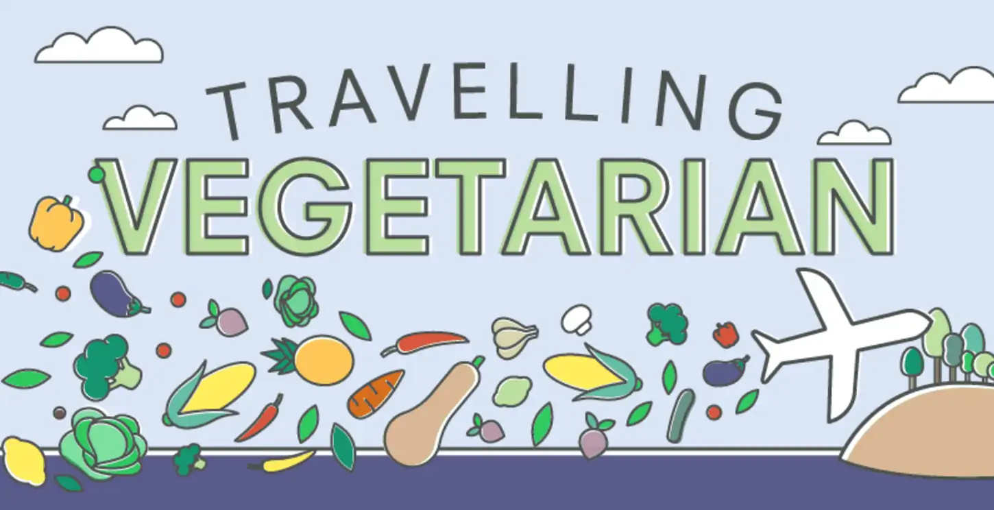 Travelling vegetarian artwork.