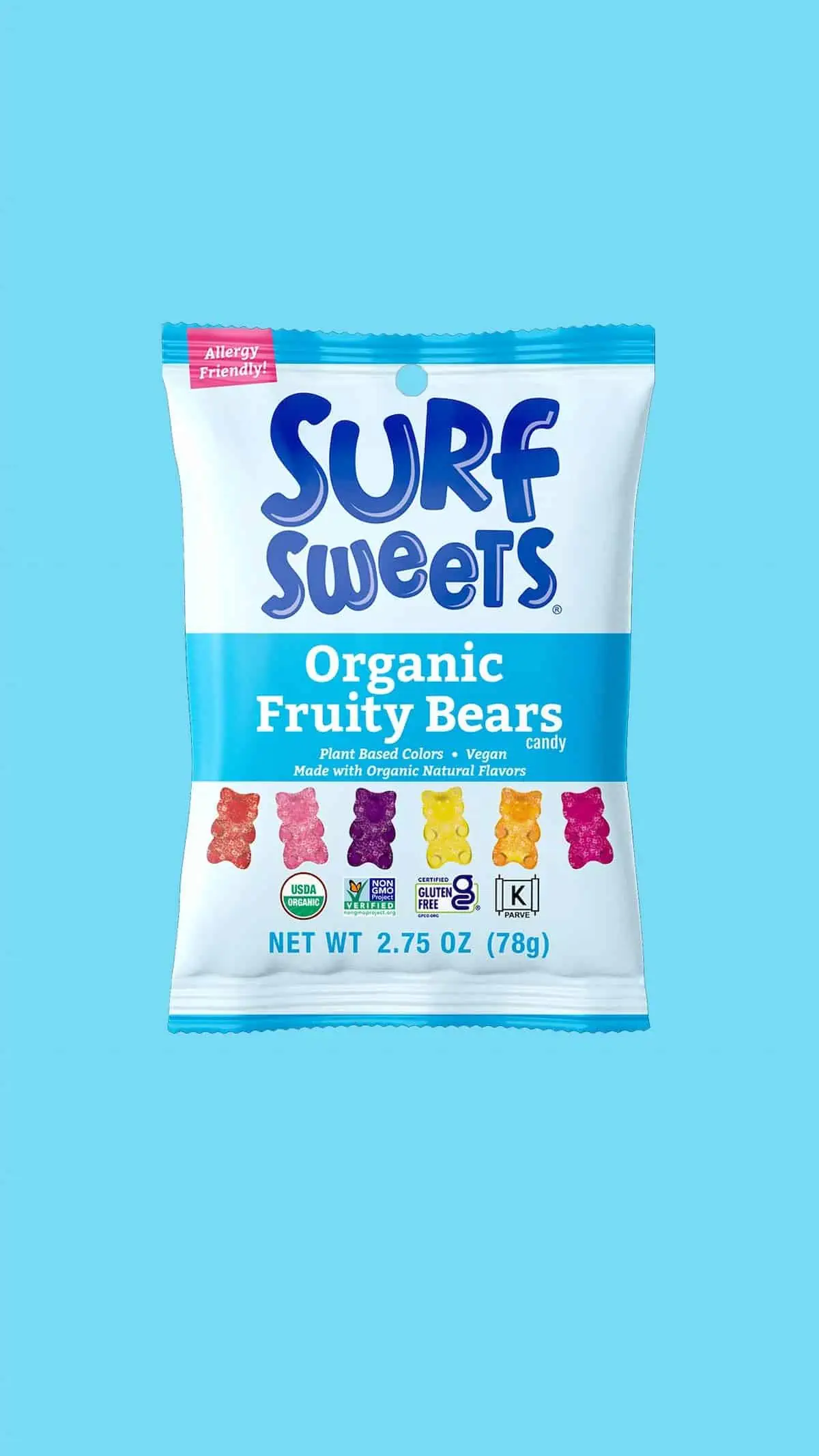 Package of Surf Sweets Fruit Bears.