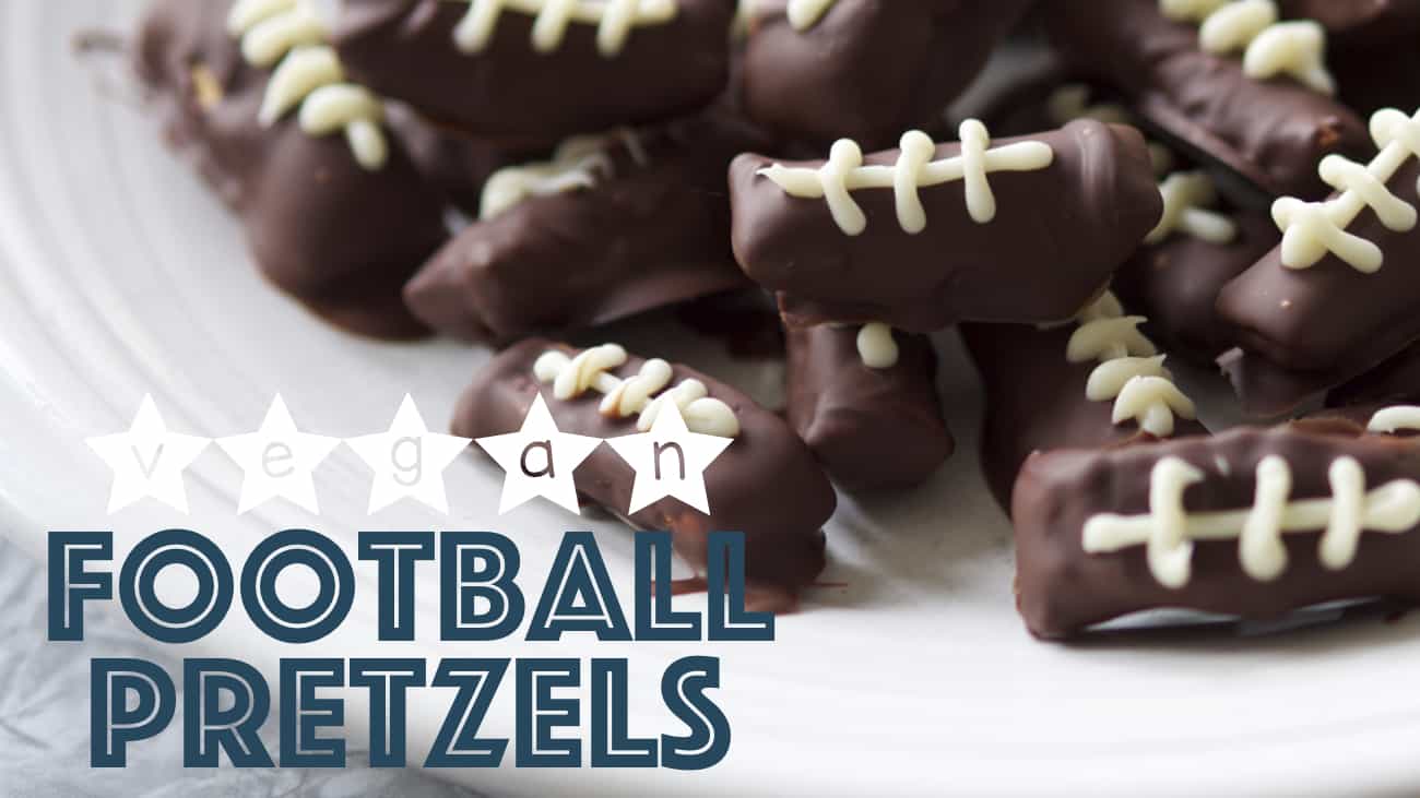 football pretzels chocolate dipped dessert