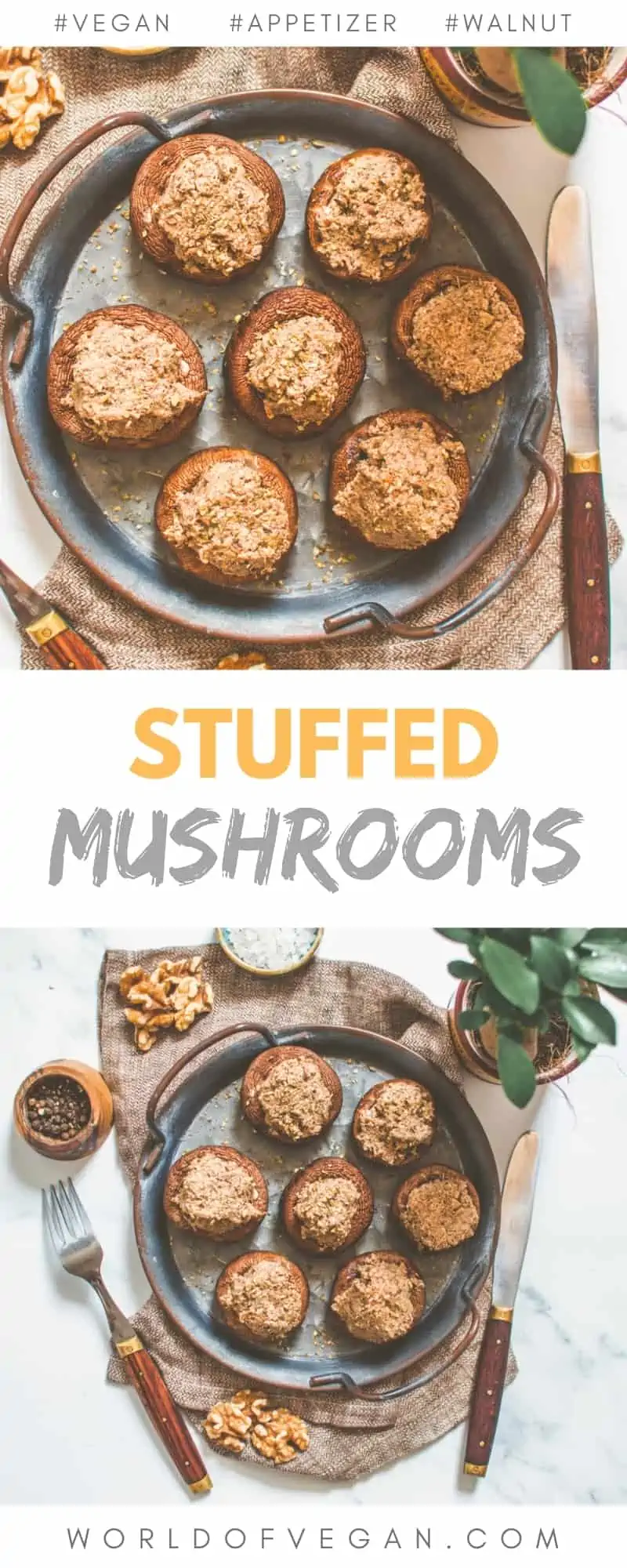 Vegan Stuffed Mushroom Recipe