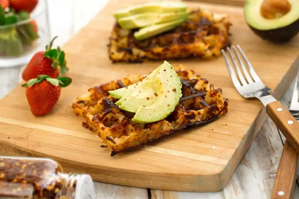 Hash Brown Waffles | Easy Vegan Breakfast | WorldofVegan.com | #vegan #breakfast #recipe #potatoes