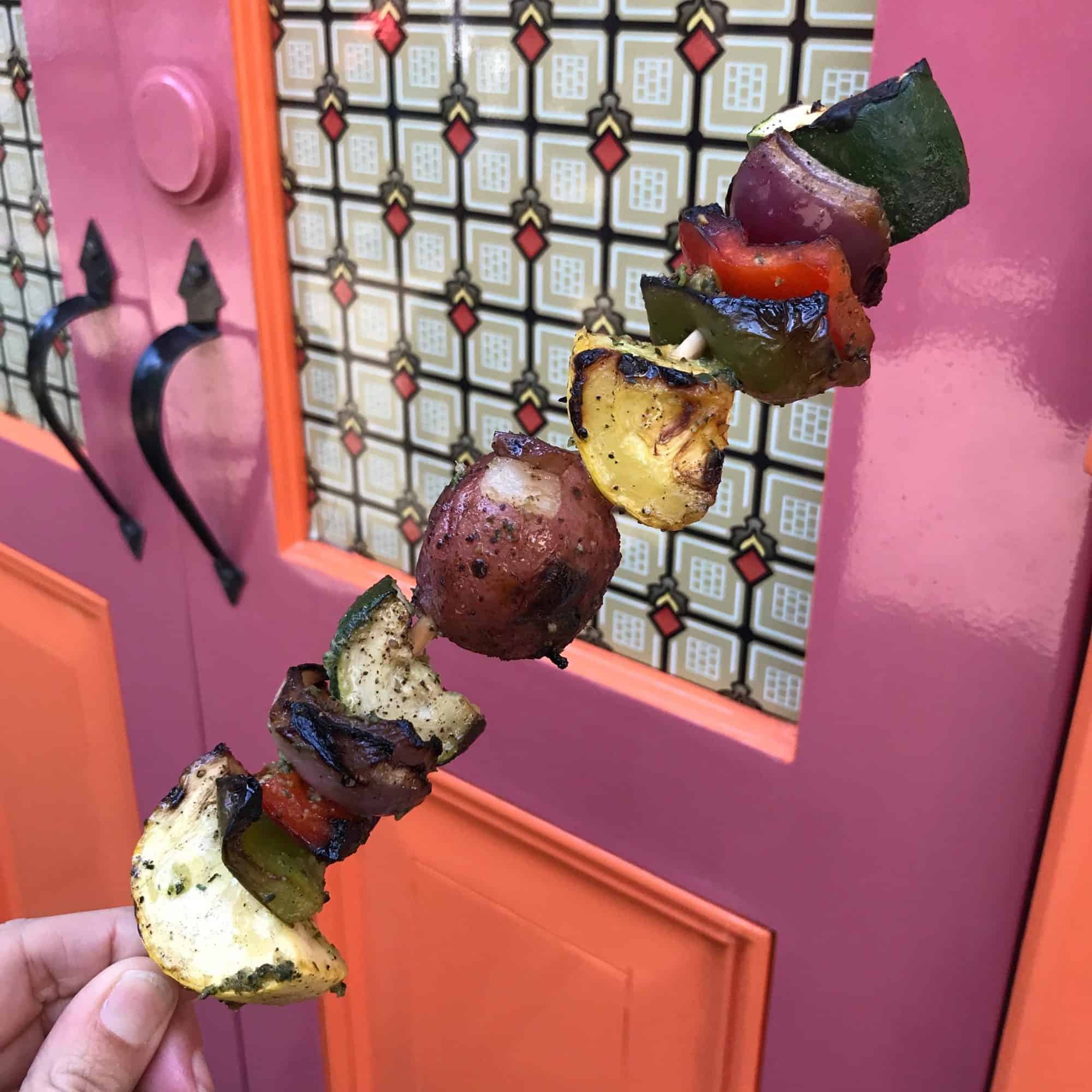 A vegan skewer from Bengal Barbecue.