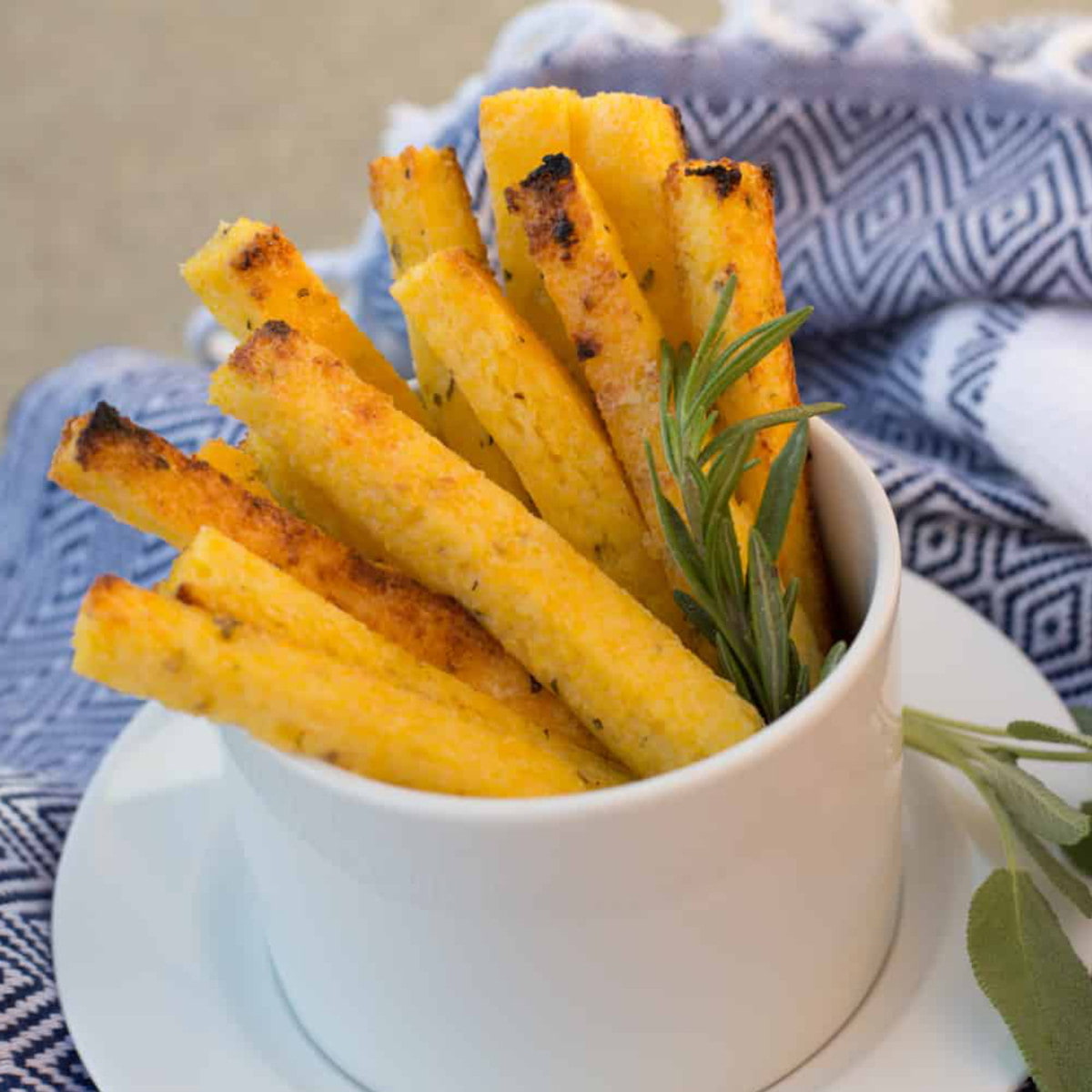 Herbed Vegan Polenta Fries