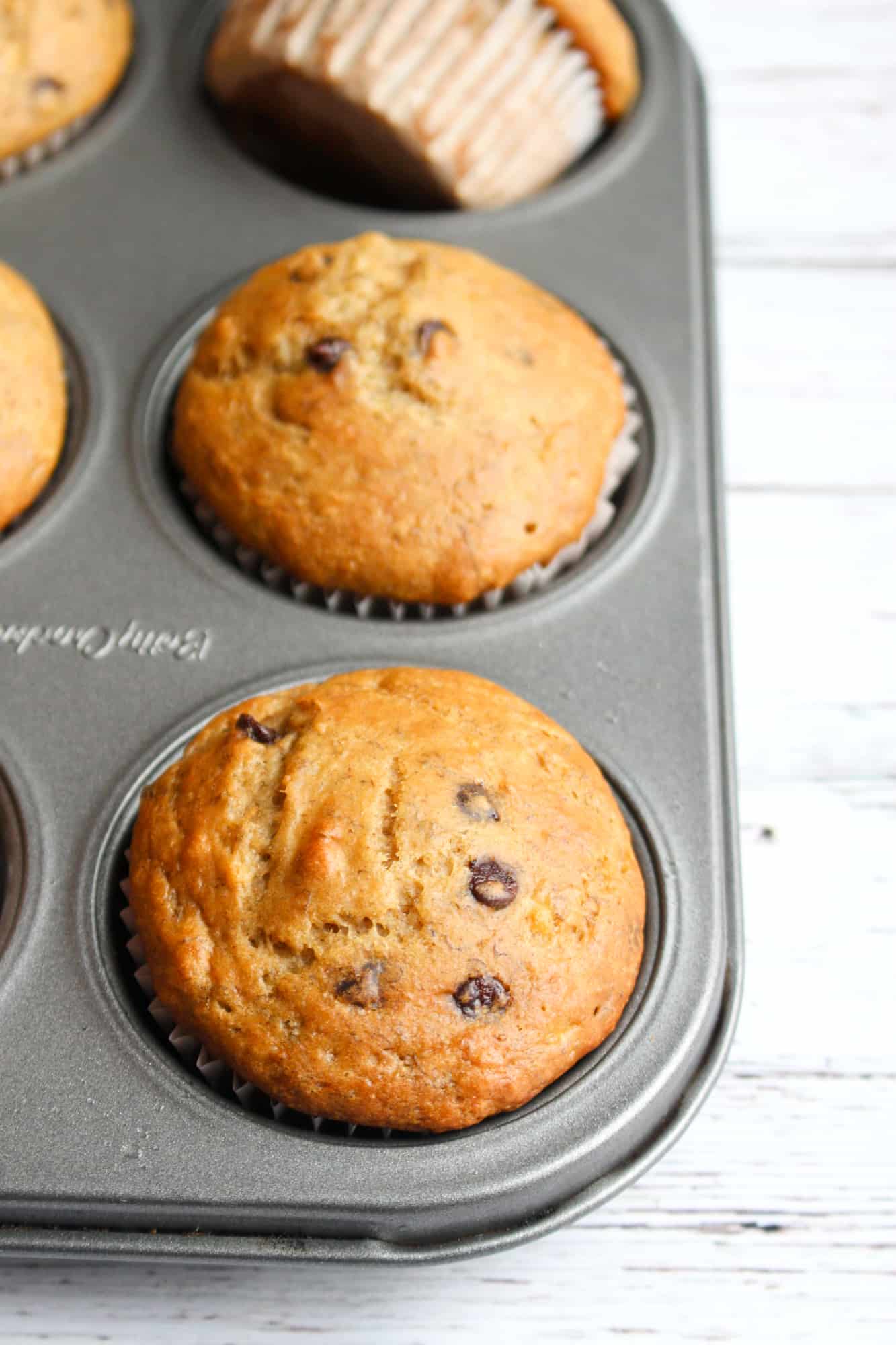 Chocolate Chip Banana Muffins | World of Vegan