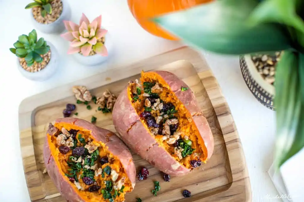 Stuffed Sweet Potatoes—Vegan Fall Recipe