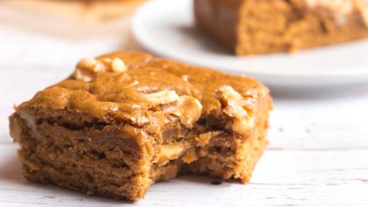 Vegan Maple Walnut Blondies