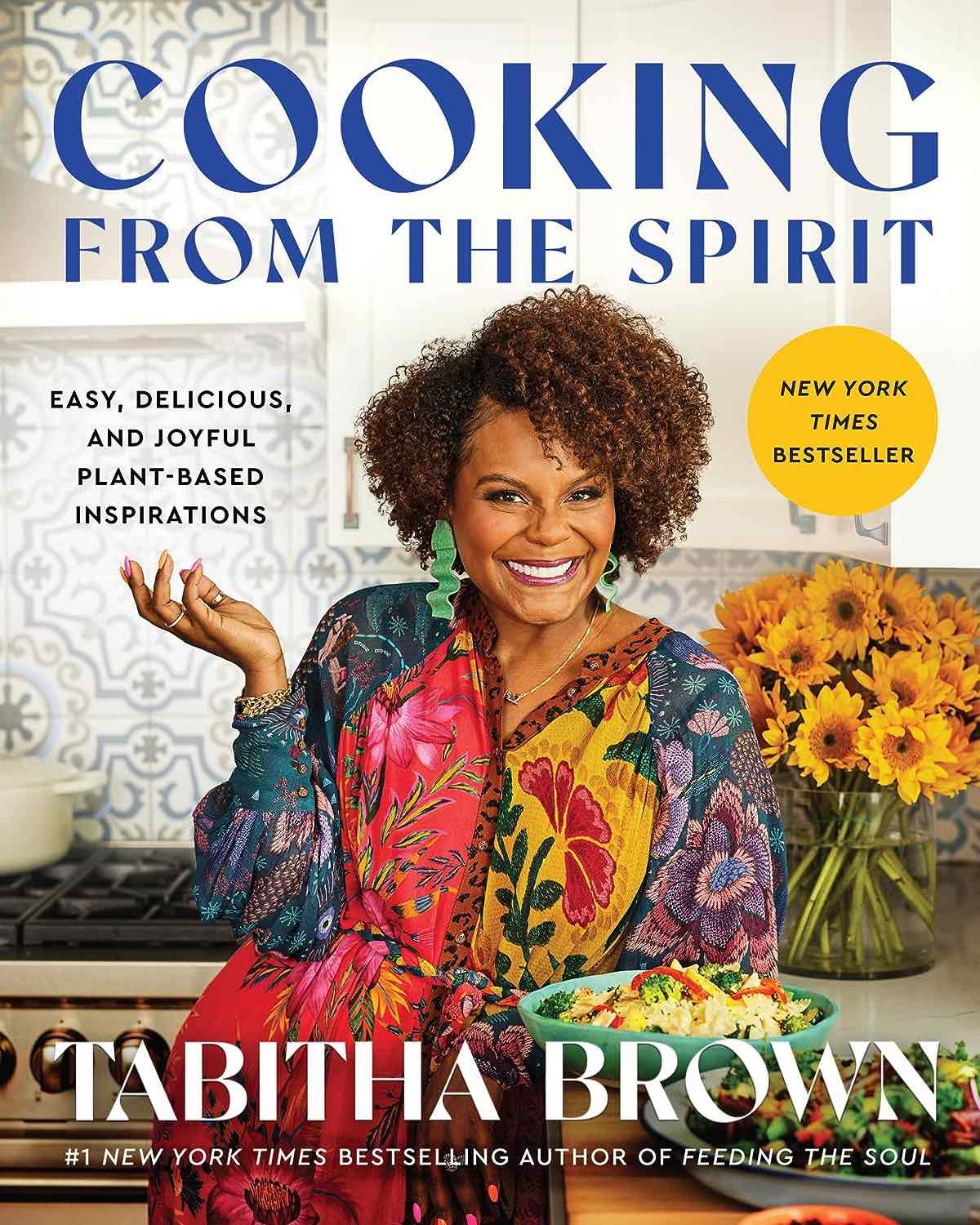 The cover of Tabitha Brown's vegan cookbook called "Cooking From the Spirit."