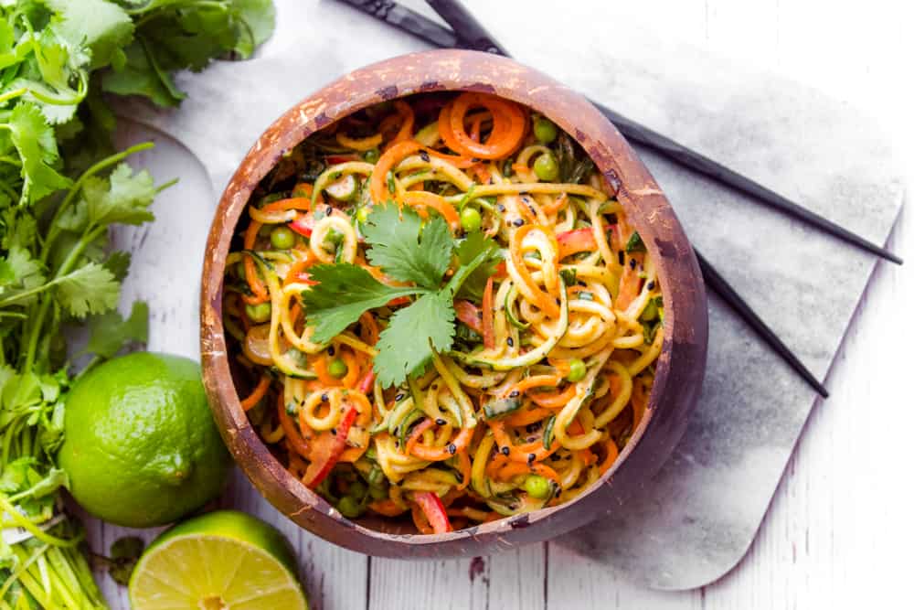 Fresh Zucchini Noodle Bowl