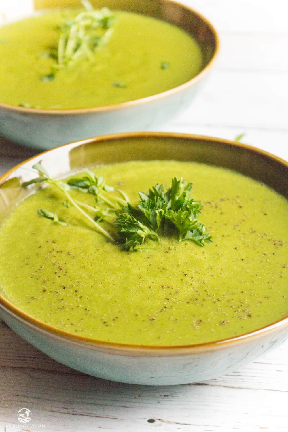 Cleansing Detox Soup in a bowl.