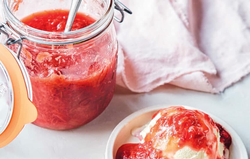 Strawberry Rhubarb Compote | Easy Instant Pot Recipe