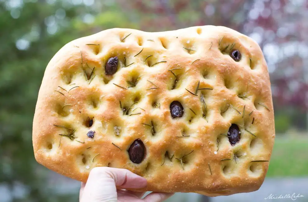 Vegan Focaccia Bread {Italian Rosemary & Olive}