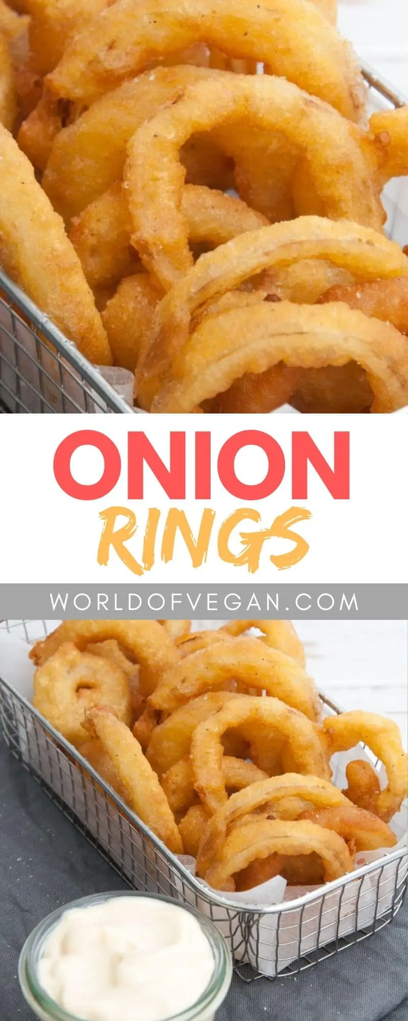 Onion Rings | Vegan Cravings | WorldofVegan.com | #vegan #appetizer #party #summer #holidays #worldofvegan