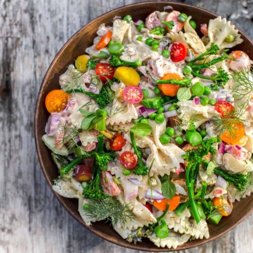 Fresh Picnic Pasta Salad Recipe | World of Vegan | #picnic #pasta #salad #lunch #outdoors #summer