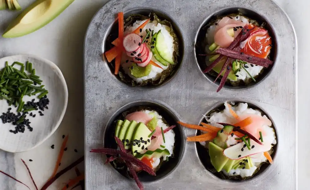 Easy Vegan Sushi Cupcakes