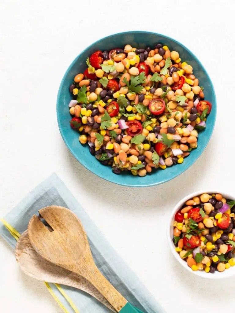 Fresh Bean & Corn Salad Recipe | World of Vegan | #salad #beans #vegan #lunch #worldofvegan