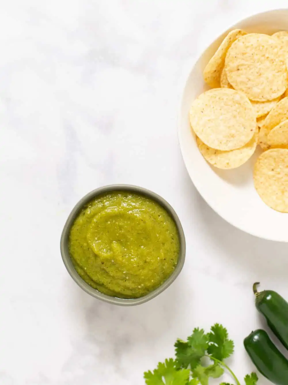 Easy Tomatillo Salsa Recipe | World of Vegan | #salsa #tomatillo #appetizer #mexican #worldofvegan