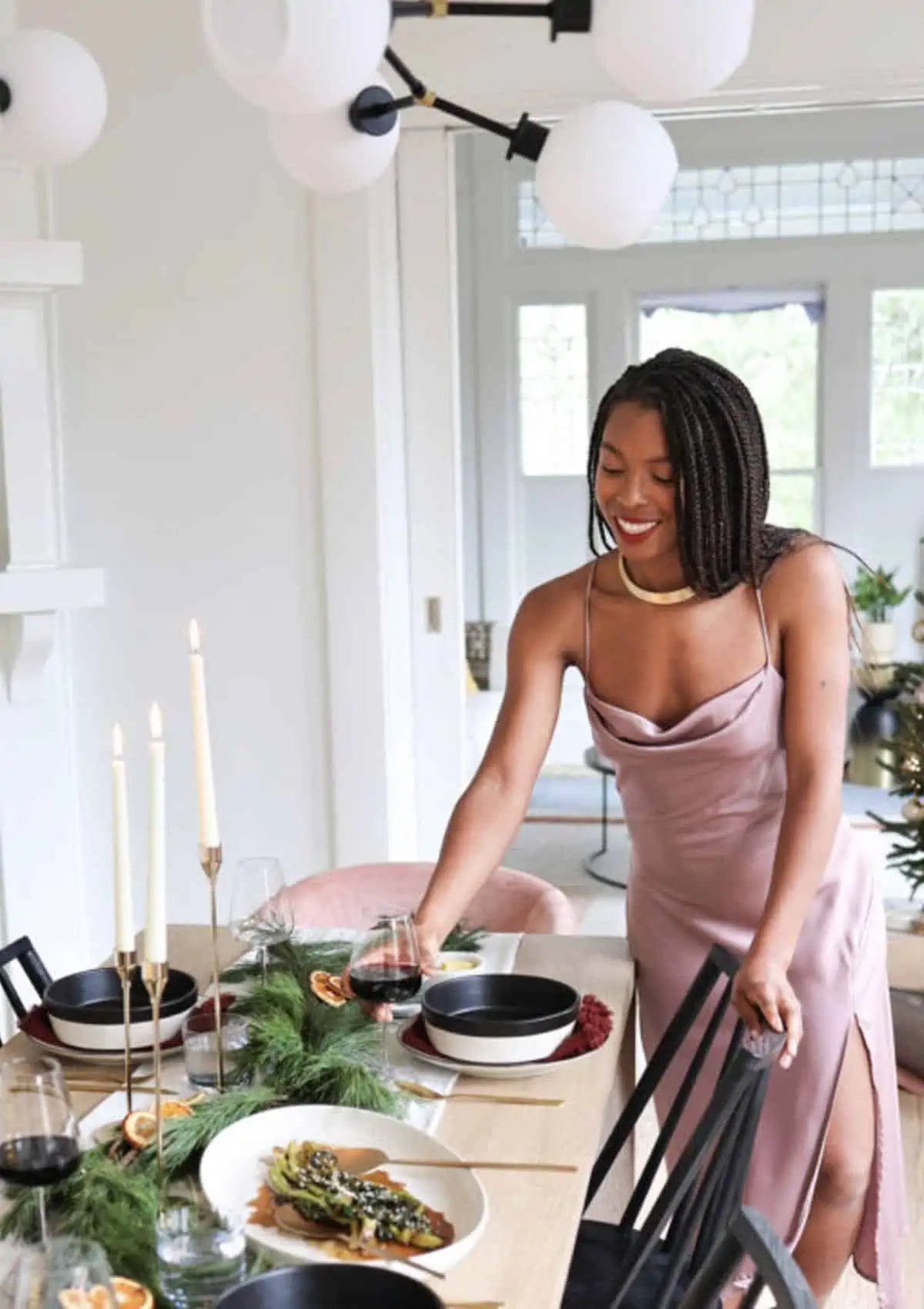 Setting the holiday table with Sweet Potato Soul.