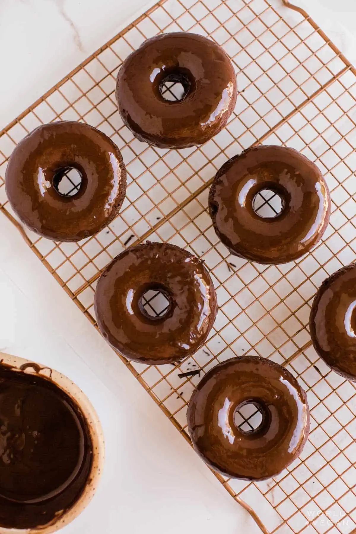 Chocolate Baked Donuts - A Beautiful Mess