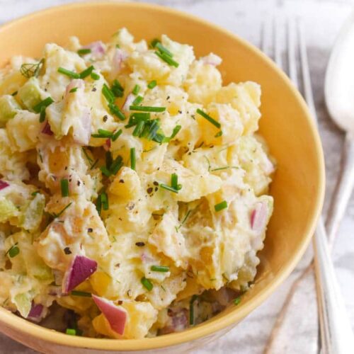 Vegan Potato Salad Recipe | World of Vegan | #vegan #potatoes #salad #picnic #barbecue #easy #glutenfree #worldofvegan