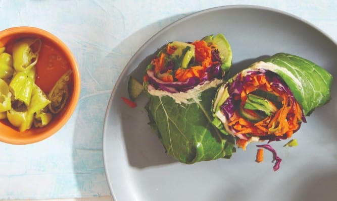 Rainbow Collard Wraps