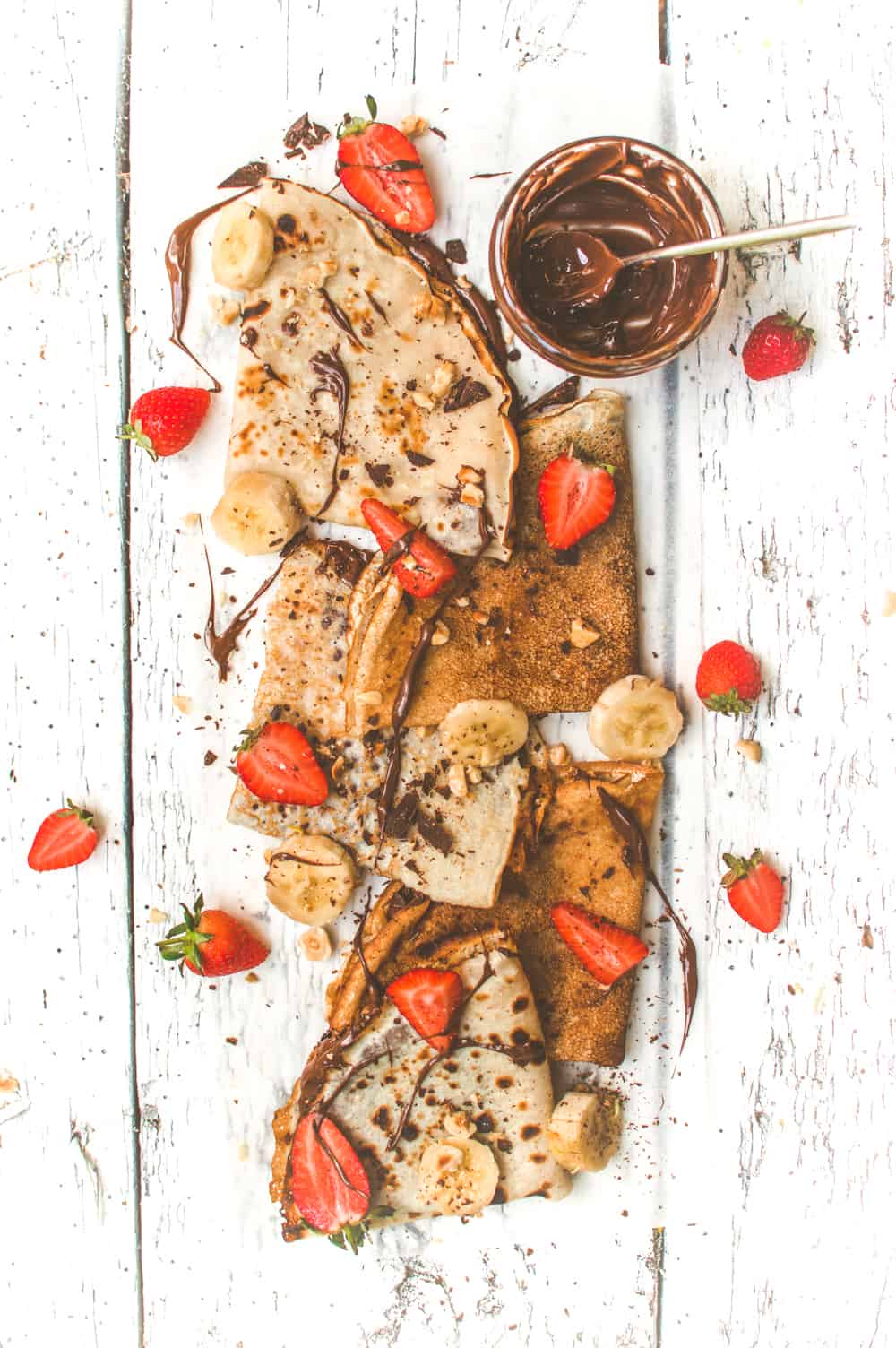 Vegan Crepes Filled with Nutella | Easy Vegan Dessert | World of Vegan | #crepes #vegan #nutella #dessert #plantbased #chocolate