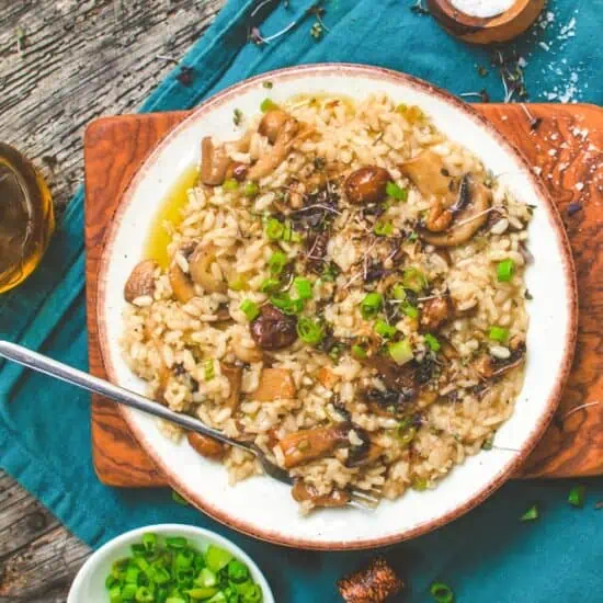 Vegan Mushroom Risotto | Italian Dinner | World of Vegan | #risotto #vegan #mushrooms #italian #dinner #recipe #worldofvegan