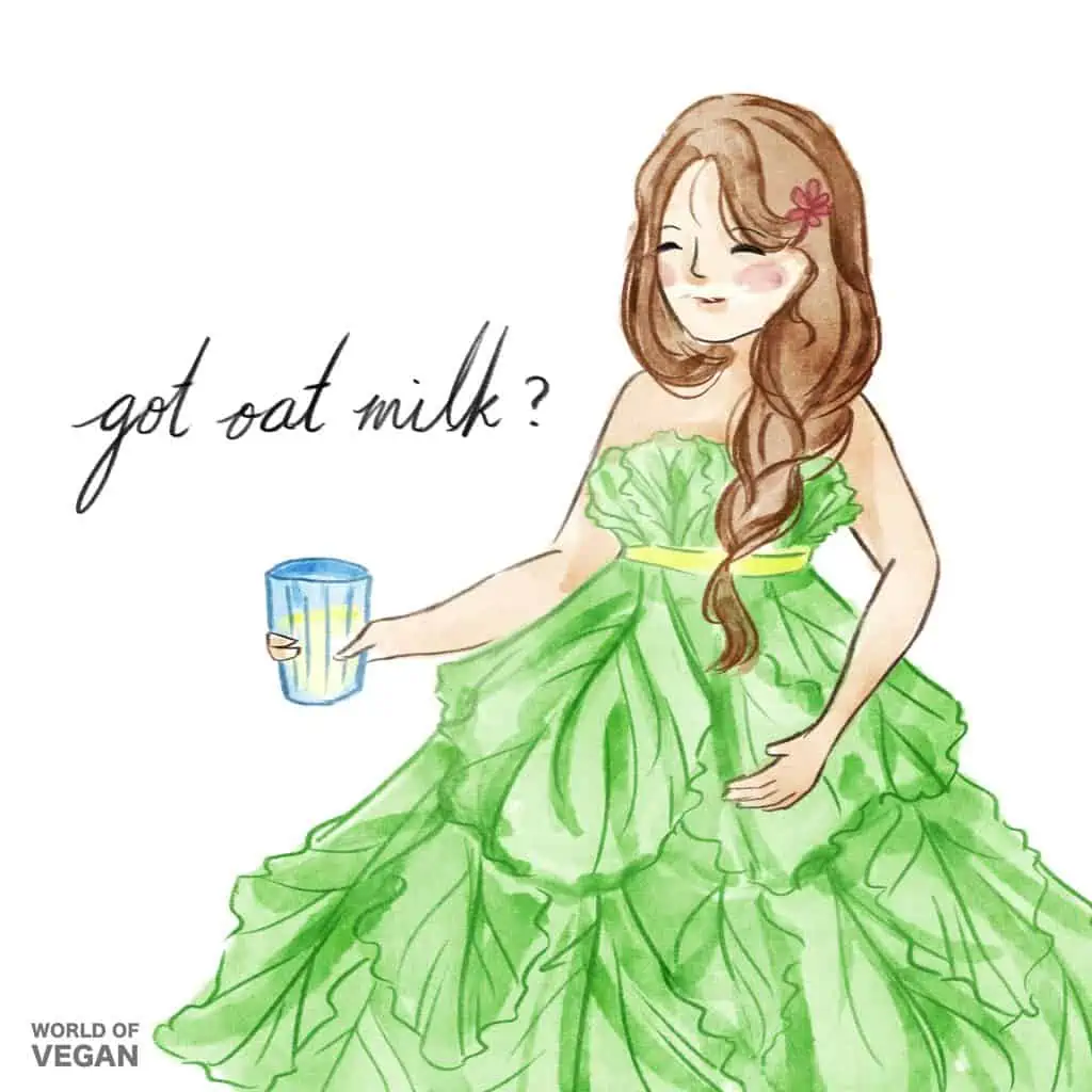 Got Oat Milk? World of Vegan Art Illustration