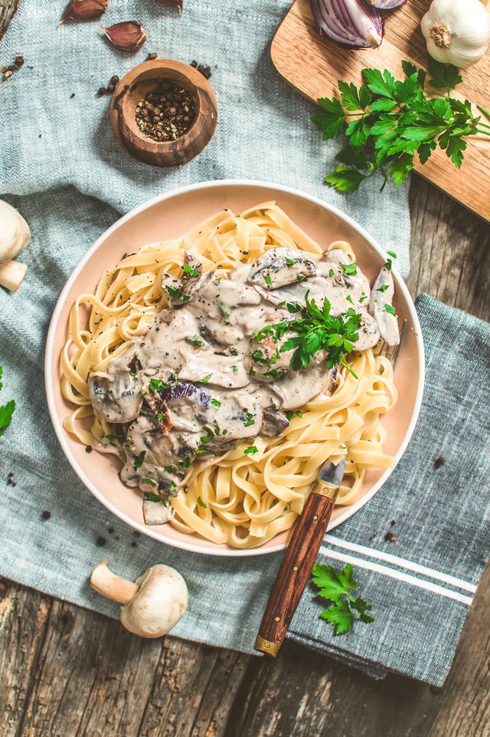 Vegan Mushroom Stroganoff