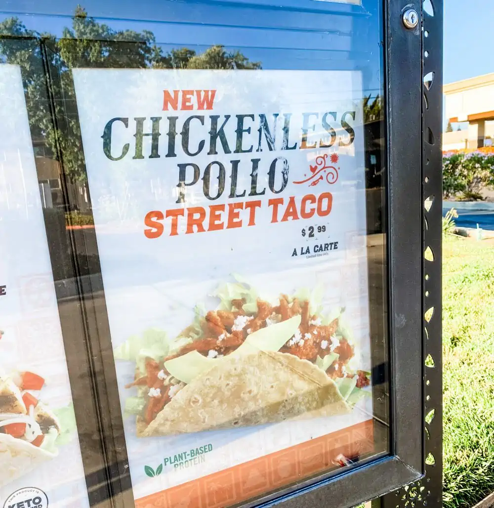 Vegan Chickenless Pollo Street Tacos at El Pollo Loco