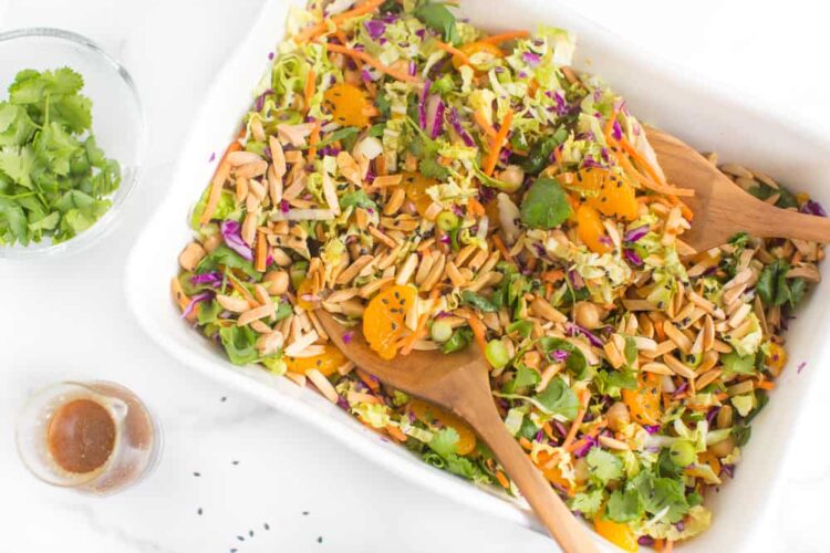 Asian-Inspired Chickpea Salad (Vegan Chinese Chicken Salad)