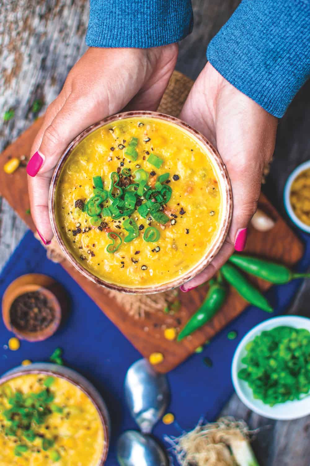 Bowl of Creamy Corn Chowder