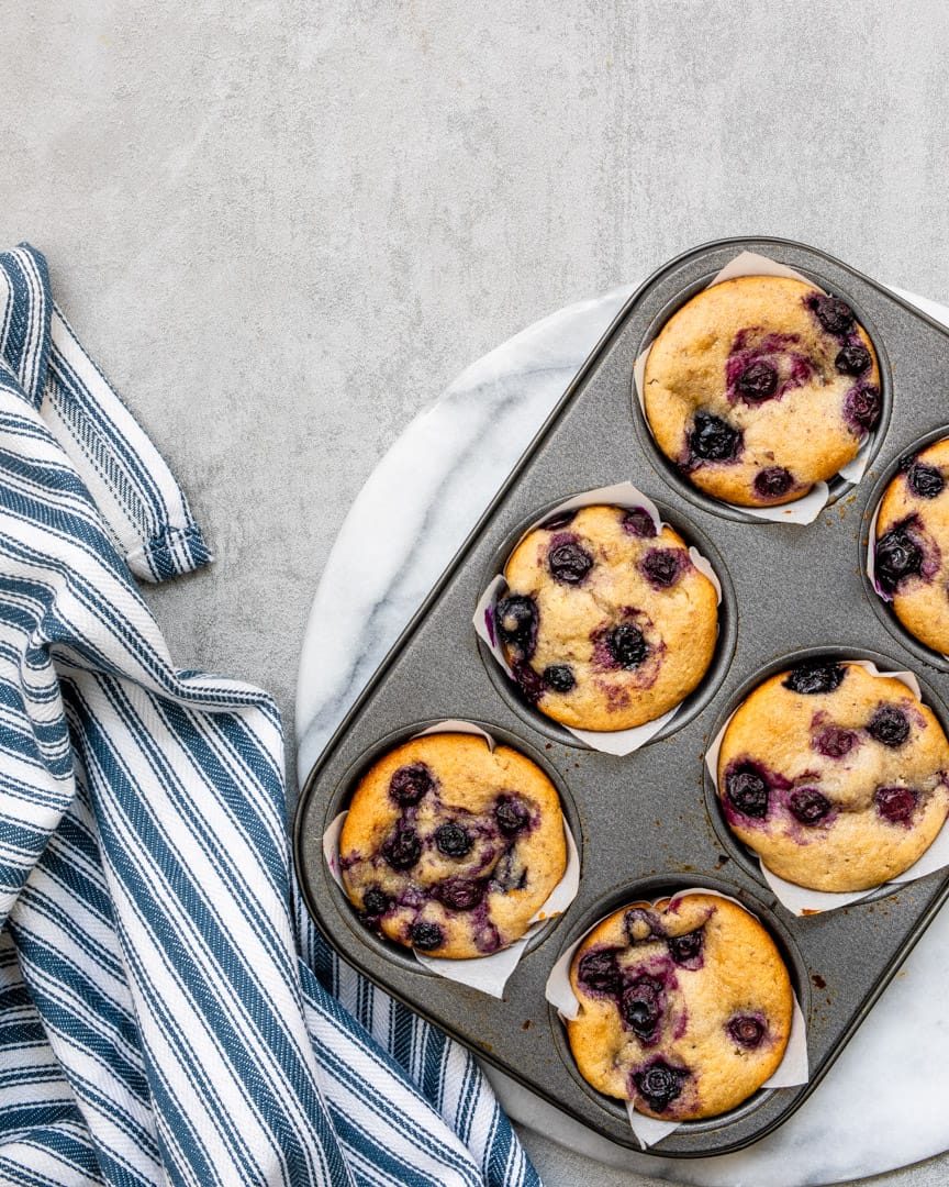 Vegan Blueberry Muffins 
