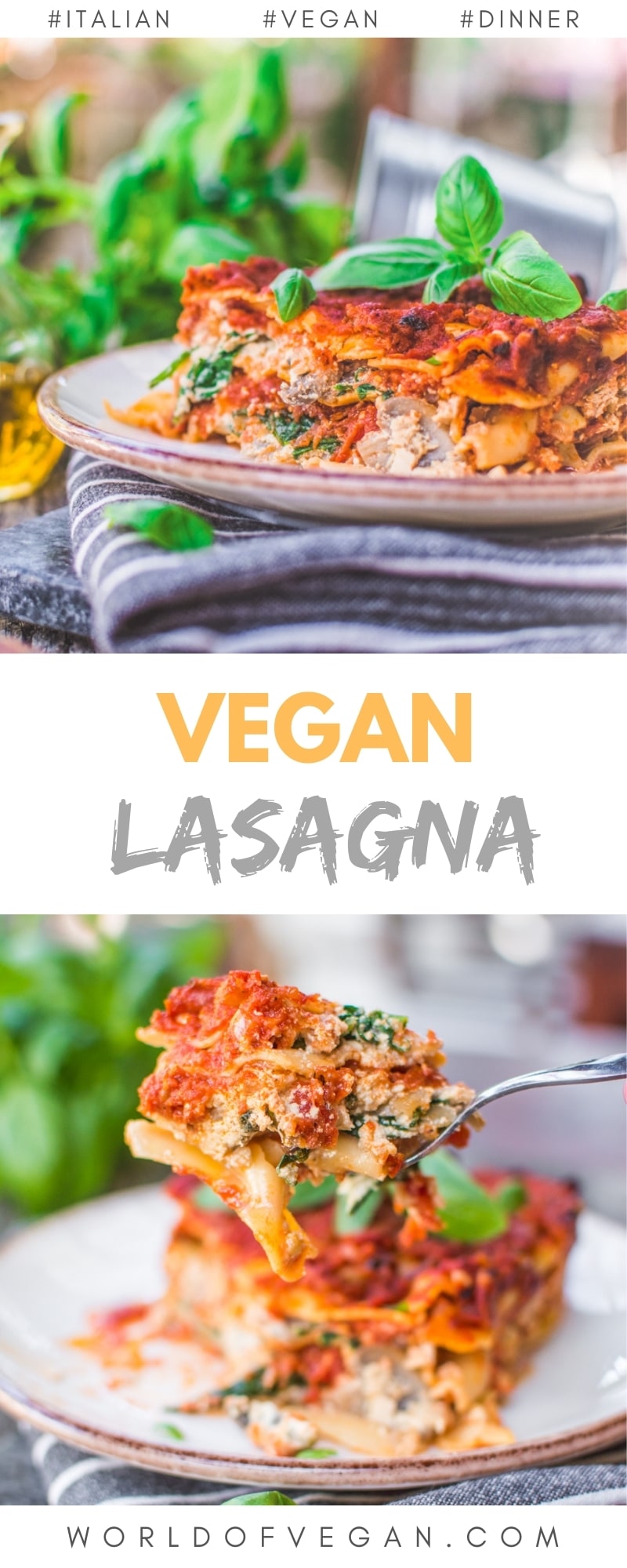 Vegan Lasagna with Tofu Ricotta Recipe 