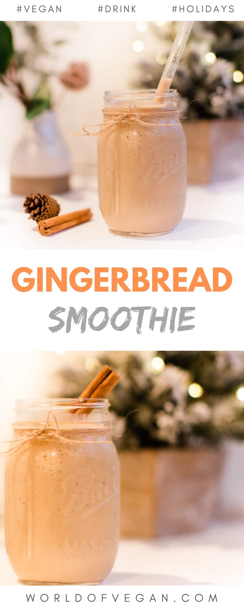 Vegan Gingerbread Smoothie Recipe