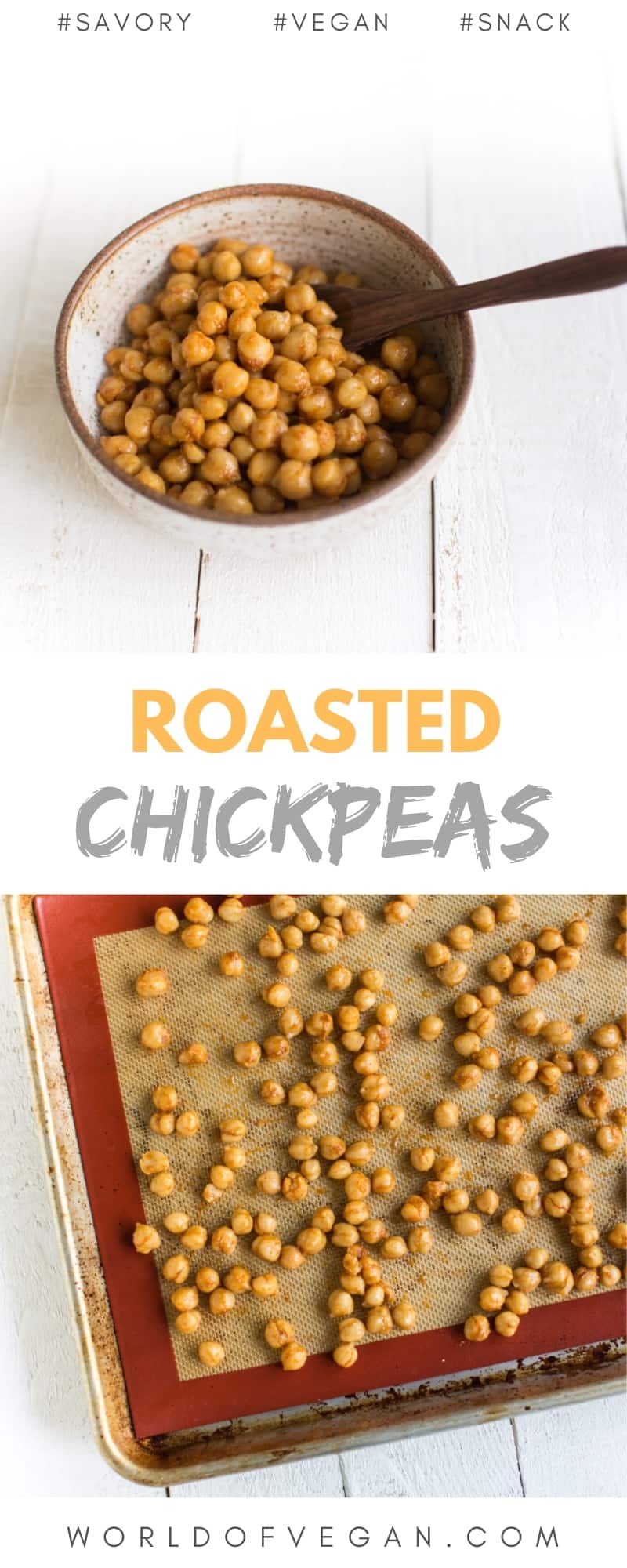 Delicious Savory Roasted Chickpeas 