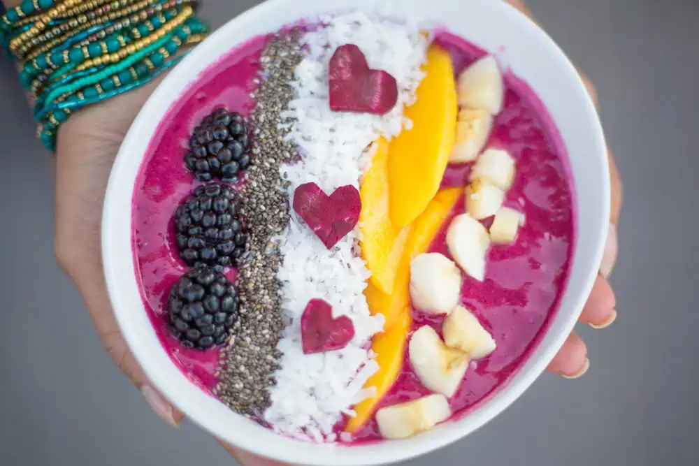 Pink Vegan Beet Smoothie Bowl