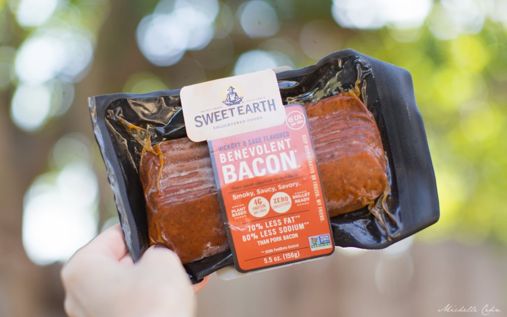 Sweet Earth Vegan Bacon Strips Made from Seitan