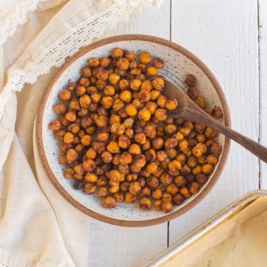 Maple Cinnamon Roasted Chickpeas Recipe