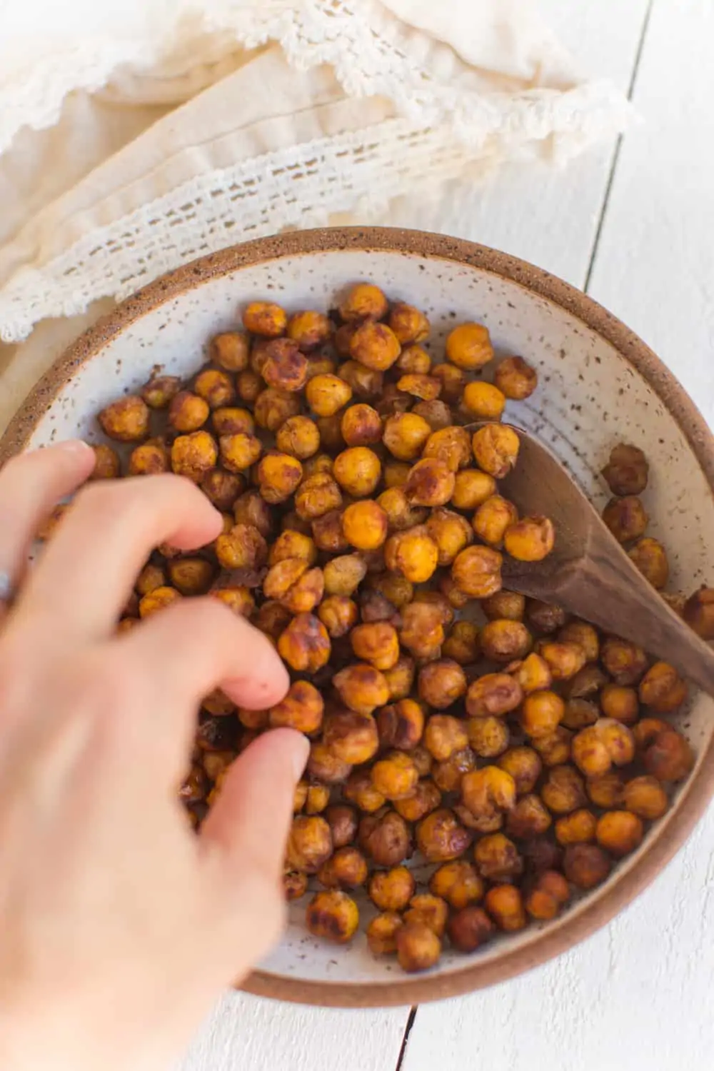 Vegan Sweet Roasted Chickpeas