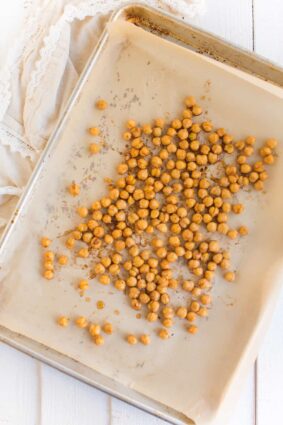 Maple Cinnamon Roasted Chickpeas