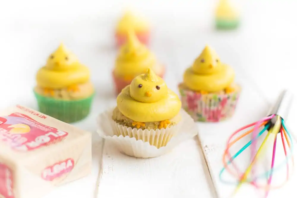 Vegan Easter Cupcakes Made With Flora Plant Butter