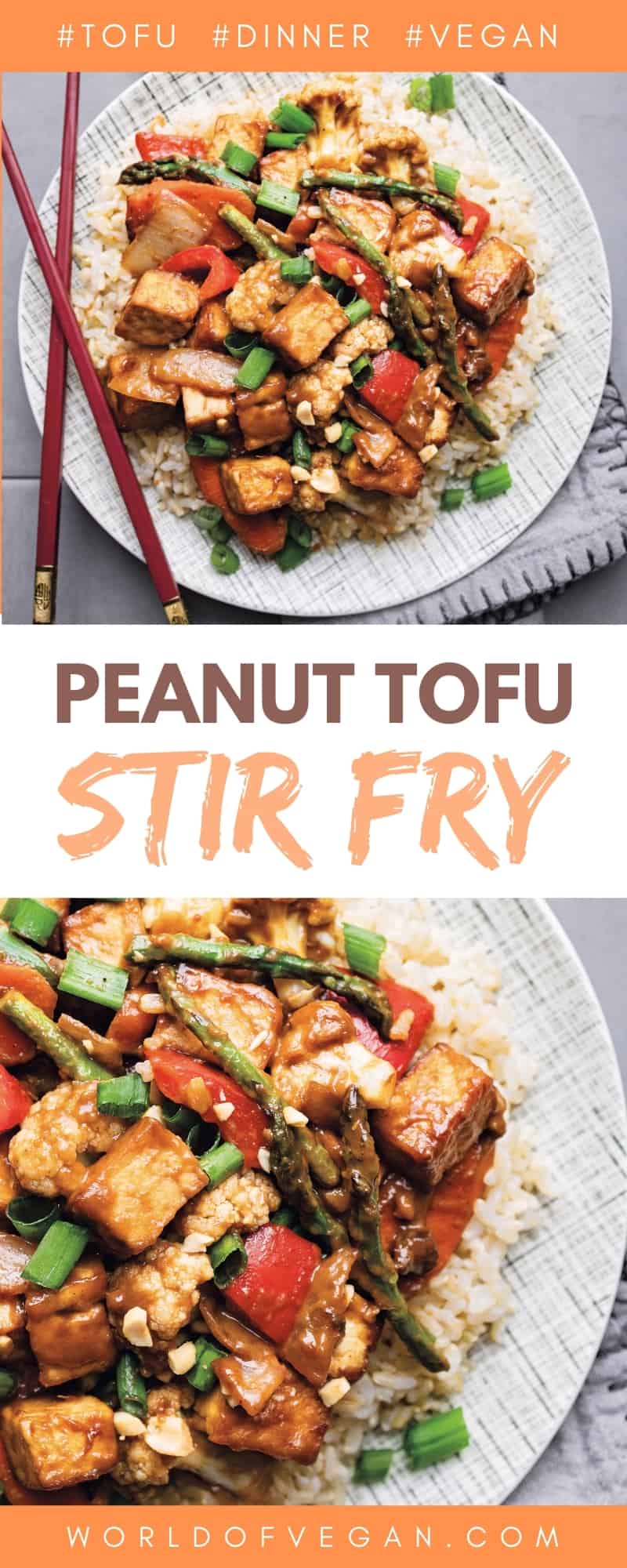 The Best Peanut Tofu Stir Fry Recipe